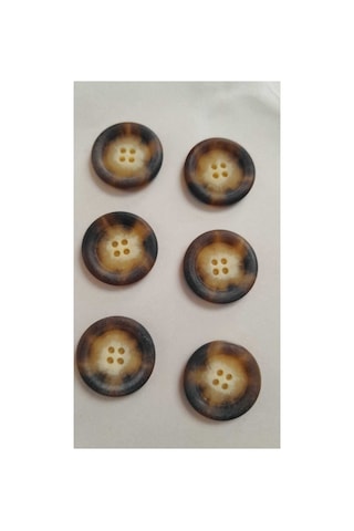Polyester Düğme 25 Mm 6 Adet