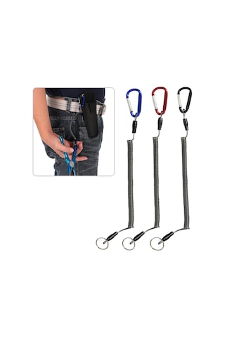 Jeehugo Kırmızı Çelik Esnek Olta Koruması - Genişletilebilir 135cm, Dış Mekan Balıkçılığı İçin Elverişli Kanca Klipsi