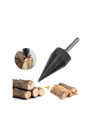 Ahşap Şöminelik Odun Kütük Ayırma Yarma Matkap Ucu 49 Mm