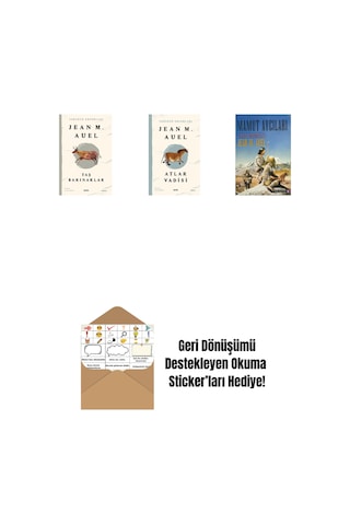 Yeryüzü Çocukları 5 - Taş Barınaklar + Yeryüzü Çocukları 2 - Atlar Vadisi + Mamut Avcıları + Okuma Sticker'ları