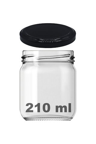 Afracam 10-1000 Ml Farklı Boyutlarda Kavanoz 10-1000 Arası Cc Konserve Metal Kapaklı Cam Kavanoz 6 Adet Şeffaf, 2 Genel