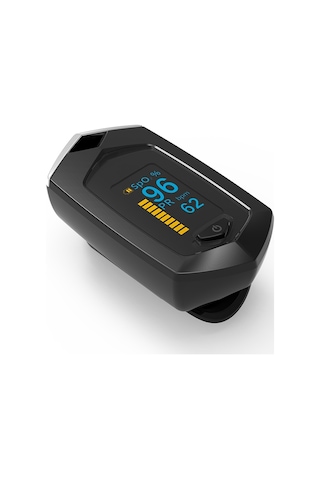 Sones Taşınabilir Pulsioximetro Parmak Spo2 Nabız Oksimetresi Siyah