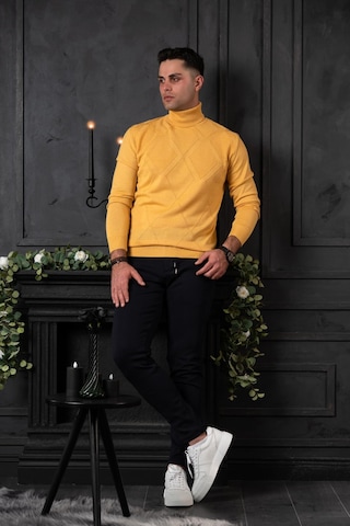 Nehir By Ahmet Ülker Regular Fit Balıkçı Yaka Pamuklu Erkek Triko Kazak 001