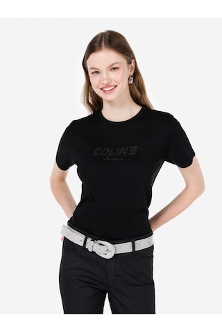 Colin's Colins Siyah Kadın Tshirt K.kol Cl1068730 Q1.v1 Blk Siyah