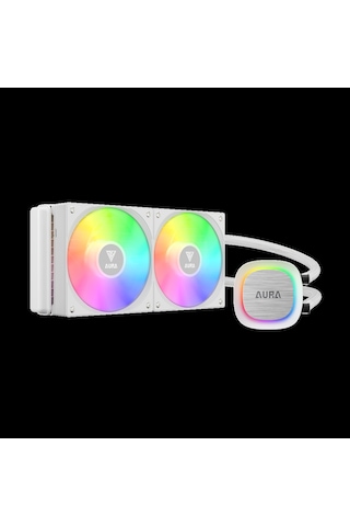 Gamdıas Aura Gl240 V2 Wh White Edition 240mm Rgb 2 Fanlıcpu Sıvı Soğutma 1923 Renkli