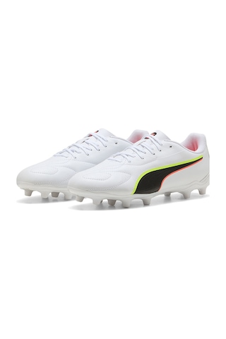 Puma Kıng 20 Play Fg/ag Jr Çocuk Futbol Ayakkabısı 108735-01 Beyaz