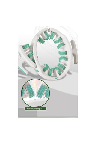 Jian Fan Masaj Yeşili Beyaz - Yeşil