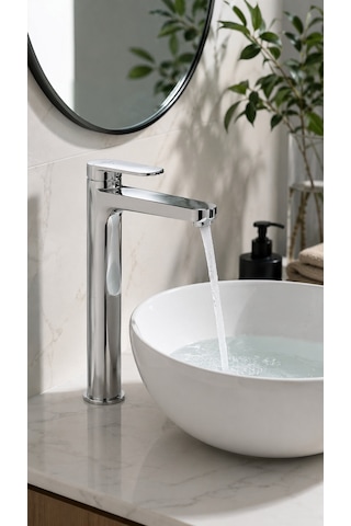Ideal Cerafine O Nuovo Yüksek Lavabo Bat.-krom -bl
