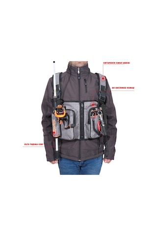 Wolfish Spin Lrf Yelek Çanta Gri