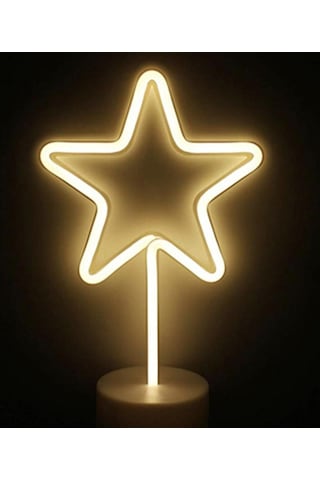 Yıldız Tasarımlı Neon Led Masa Ve Gece Lambası Dekoratif Işık Diğer