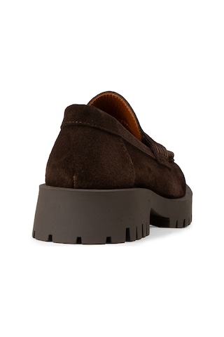 Deery Kadın Hakiki Süet Kahverengi Loafer Ayakkabı - 02034zkhvc01 Kahverengi