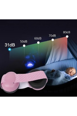 Sones Yenidoğan Bebek Ayarlanabilir Elastik Kulaklık Mavi