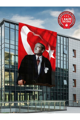 Atatürk Bayrağı 400x600 Cm - Raşel Kumaş 1. Kalite No2 400 x 600 CM