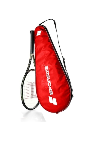 Tennis Racket Cover Tenis Raketi Kılıfı Çantası Lacivert Sadece Kılıf - Kırmızı