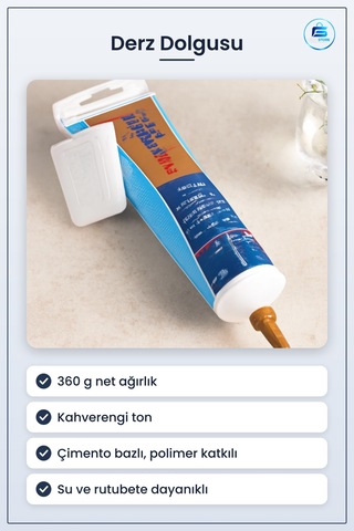 Kahverengi Derz Dolgusu 360 G Fayans Seramik Mozaik İçin Hazır Çi