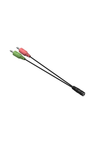 Jopus 3.5mm Aux Kulaklık Mikrofon Girişi Ayırıcı Çoklayıcı - PC Laptop Mikrofon Ses Dönüştürücü JO-AC01