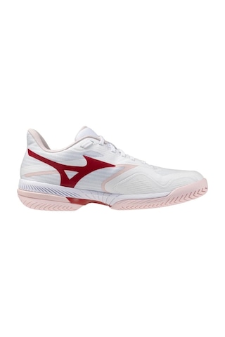 Mizuno Wave Exceed Court Ac Kadın Tenis Ayakkabısı Beyaz / Kırmızı Çok Renkli
