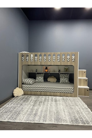 Diamond %100 Mdf Seyyar Merdivenli İkili RanzaMb1