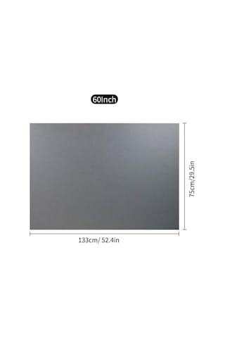 Vkemall 60 İnç 16:9 Yansıtıcı Kumaş Projektör Ekranı - Taşınabilir, Işık Direnci, Çift Taraflı Yapıştırıcı İle, Deliksiz Kurulum