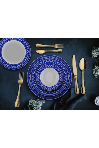 The Mia MIREIRA 24 Parça Yemek Seti - Bone Porselen