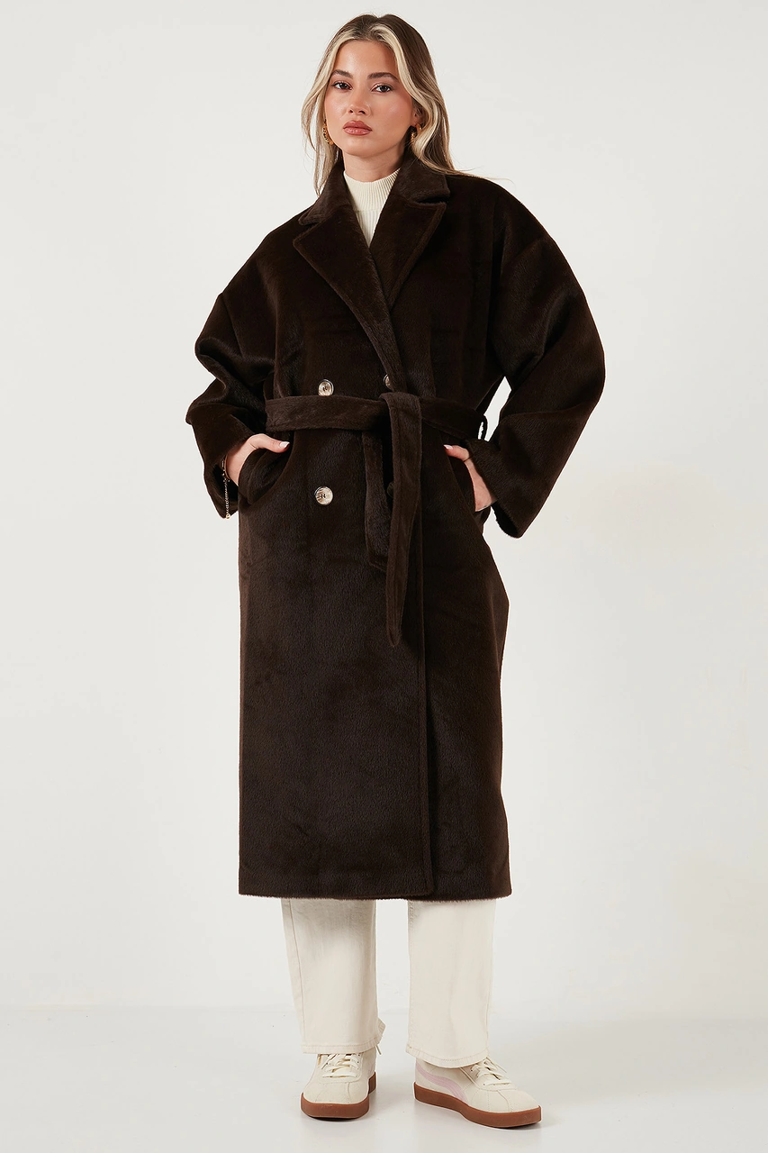 Lela Bayan Trençkot 6839610 Kahve Kahve