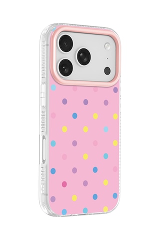 Maks Technology Apple Uyumlu iPhone 18 Pro Max Kılıf Airbag Tasarımlı Mkst Potik Sert Pc Kapak - Pembe