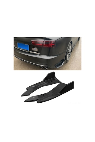 Vkemall Araçlar İçin Universal Siyah Arka Koruyucu Kök, Abs Malzeme, Kırılmaya Dayanıklı, Yarış Stili Görünüm, Kolay Montaj