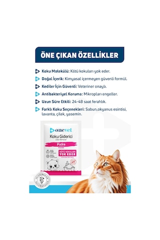 Onevet Kedi Kumu Koku Giderici Pudralı 15 Adet 25 Gr