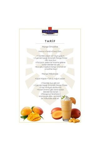 Simonelli Mango Frozen Püreler 1 KG