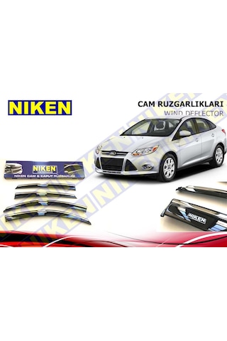 Ford Focus 3 Cam Rüzgarlığı 4Lü Kromlu Hb-Sedan 2012-2018