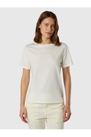 North Sails Kısa Kollu Kadın T-shirt-33530 Beyaz