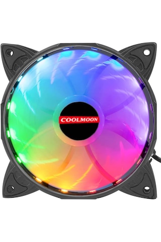 Coolmoon Rgb 12Cm Kasa Fanı 12V 4Pinli 120Mm Sessiz Kasa Fan