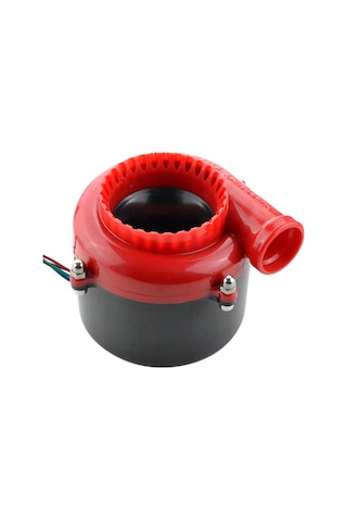 Evrensel Araba Sahte Döküm Elektronik Turbo Blow Off Hooter Vana Analog Ses Bov Elektronik Tahliye Vanası Kırmızı
