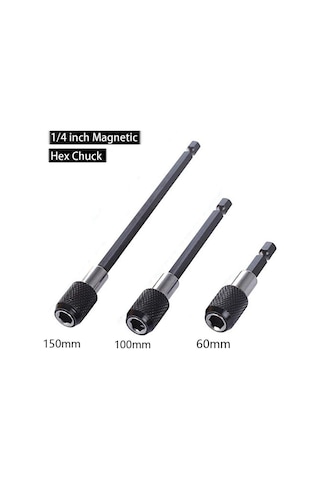 Ximistore9 105 Dönüşlü Elektrikli Tornavida Ucu Seti - 7 Parça Manyetik Kilitli Adaptörlü, Dar Alanlar İçin