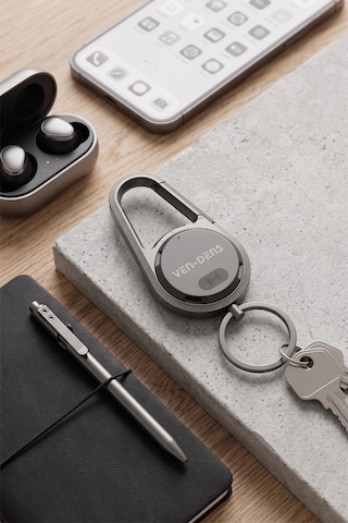 Ven-dens Vd-tag005 Find My Uyumlu Bluetooth Eşya Takip Cihazı, Sesli Kayıp Eşya, Siyah