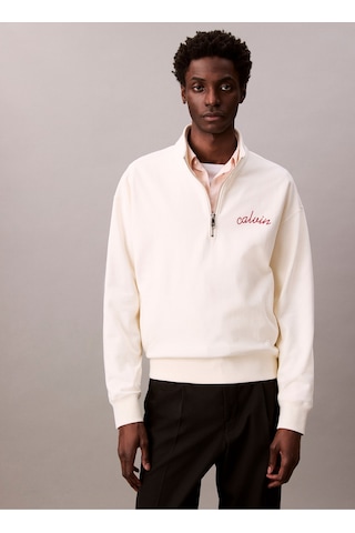 Calvin Klein Erkek Sweat Lv04rc227g Yas Beyaz Beyaz