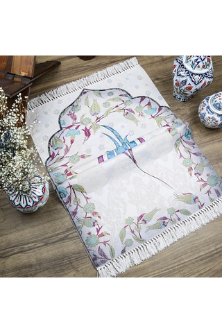 İnce Pamuk Seccade Turkuaz - Lale 70x117 Cm - 370 Gr Çok Renkli