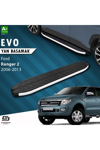 S-dizayn Ford Ranger 2 Evo Aluminyum Yan Basamak 193 Cm 2006-2013