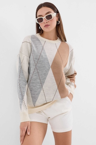 Gabria Baklava Desen Kazak Gri