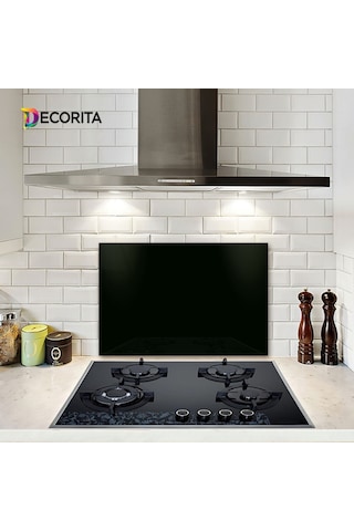 Decorıta Cam Ocak Arkası Koruyucu | Düz Renk