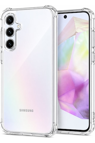 Samsung Galaxy A35 Uyumlu Şeffaf Silikon Kılıf Darbe Emici, İnce Ve Esnek Koruma