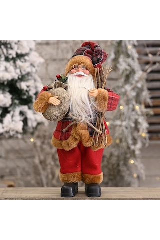 Happychildhood Dekorasyon Malzemeleri Ayakta Noel Baba Bebeği Noel