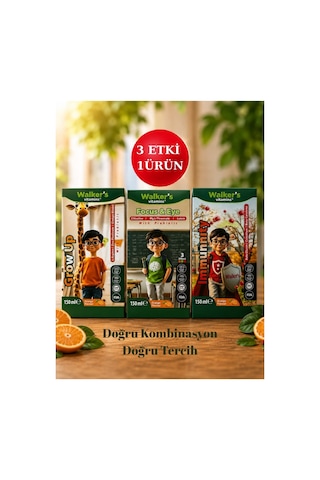 Walker's Vitamins Focus Eye Kids Şurup 150 Ml Sitikolin Lutein Beta Glukan