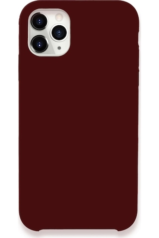 Gld-spt- Newface Apple Uyumlu iPhone 11 Pro Kılıf Lansman Legant Silikon - Bordo