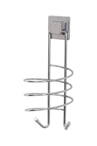 Yapışkanlı Fön Makinesi Asma Aparatı Krom