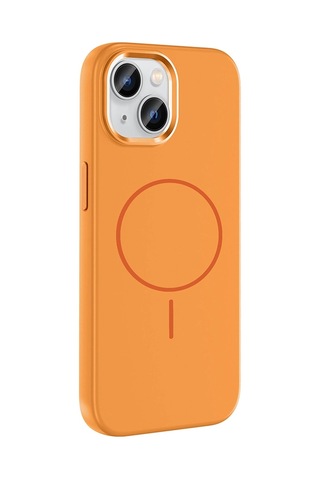 Apple Uyumlu iPhone 15 Kılıf M-safe Şarj Özellikli Metal Kamera Çerçeveli Zore Edi Silikon Kapak