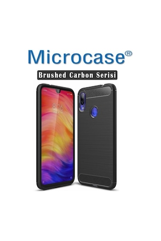 Xiaomi Redmi Note 7 Brushed Kilif + Tam Kaplayan Çerçeveli Cam 350706203