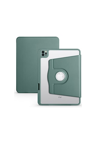 Apple Uyumlu iPad, Air 10.9 2022 5.nesil Kılıf Termik Kalem Bölmeli Dönebilen Standlı Kılıf