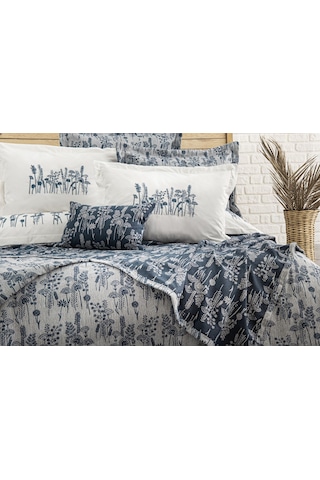 Valencia 8 Parça Çift Kişilik Çeyiz Seti Lacivert 240 X 260 Cm Lacivert