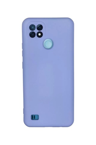 Mey Najmaddin Realme C21 Kılıf Nano İçi Kadife Silikon - Lila Najmaddin Diğer